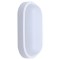 WALL MOUNTED LED LIGHT OVAL 12W 205x105x54 6500K IP54 WHITE PLUS 145-20042