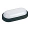 WALL MOUNTED LED LIGHT OVAL 12W 205x105x54 6500K IP54 BLACK PLUS 145-20043