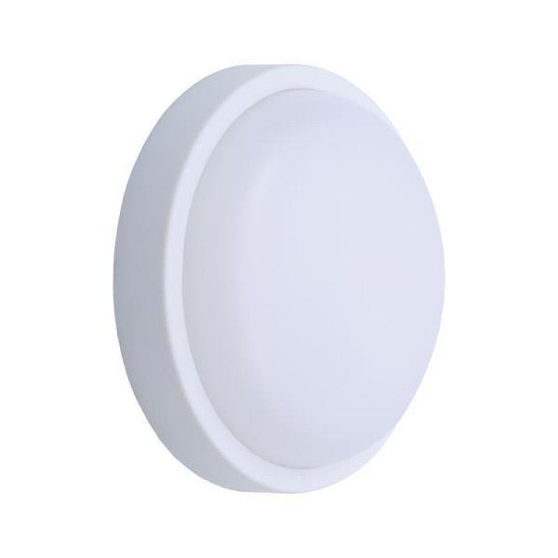 WALL MOUNTED LED LIGHT ROUND 12W Φ170x50 4000K IP54 WHITE PLUS 145-20044
