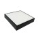 CEILING LIGHT SQUARE LED 24W 4000K 300X300X57.5mm ΜΑΥΡΗ IP54 145-20086