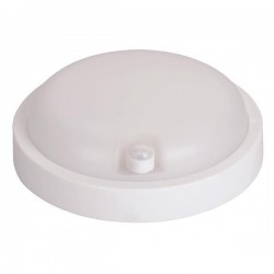 WALL MOUNTED LED LIGHT WITH RIR SENSOR ROUND 12W Φ170x50 4000K IP54 WHITE PLUS 145-20091 WALL MOUNTED LED LIGHT WITH RIR SENSOR ROUND 12W Φ170x50 4000K IP54 WHITE PLUS 145-20091
