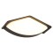WALL LIGHT LED OVAL 7W 233x77x90 3000K IP54 BLACK PRO 145-20205