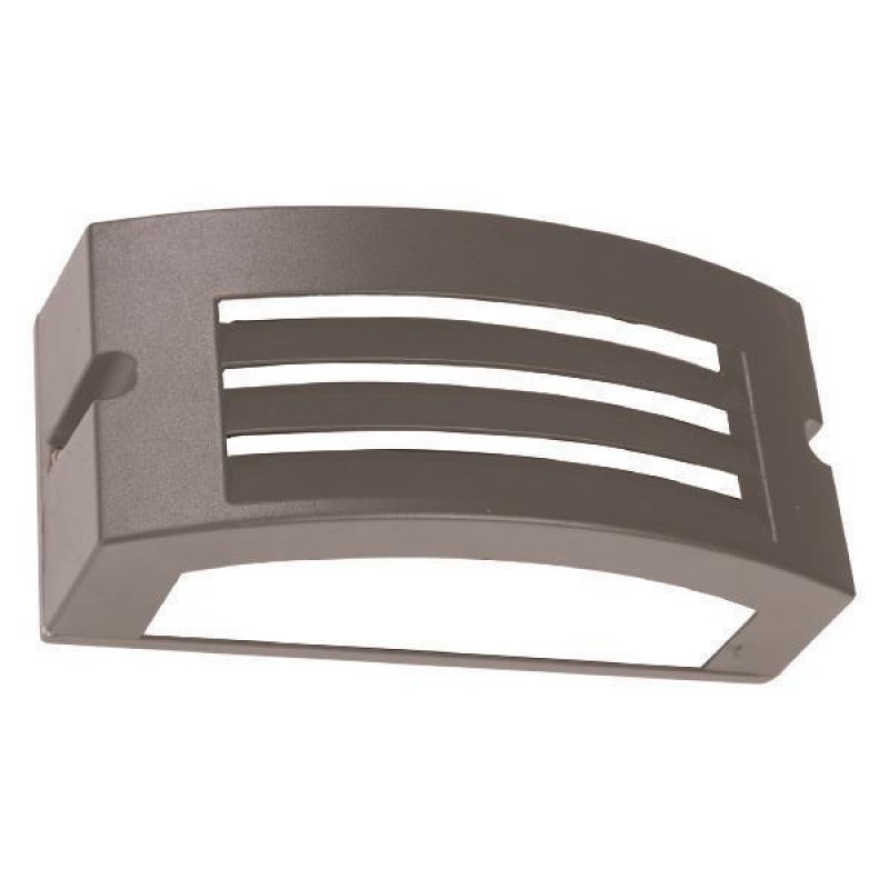 СТЕННО ТЯЛО LM04 ОВАЛ E27 MAX 10W LED IP54 СИВО