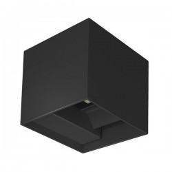 ARTE ILLUMINA WALL LIGHT ALUMINIUM CUBE BLACK 10w  3CCT 100x100x100 mm WITH GLASS DIFUSER 145-20250