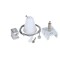 SUSPENDING WIRE FOR LIGHT FIXTURE WITH ROSETTE 2m WHITE 145-59009