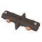 CONJUCTION RAIL UNIVERSAL 2 LINES STRAIGHT BLACK 145-59023