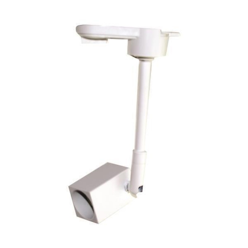 TRACK LIGHT 2 LINE GU10 SQUARE BRACKET12cm WHITE 145-59072