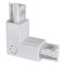 CONJUCTION RAIL UNIVERSAL 4 LINES ANGLE 90⁰ WITH POWER SUPPLY WHITE 145-59204