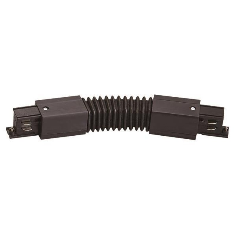 FLEXIBLE L-SHAPE CONJUCTION RAIL UNIVERSAL 4 LINES WITH POWER SUPPLY BLACK 145-59226