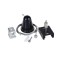 SUSPENDING WIRE FOR LIGHT FIXTURE WITH ROSETTE 2m (4P) BLACK 145-59231