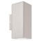 WALL LIGHT SQUARE UP-DOWN PLASTIC GU10 WHITE 145-82005