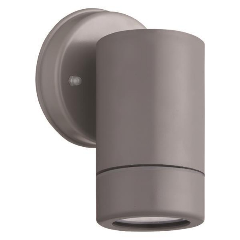 WALL LIGHT DOWN ROUND PLASTIC IP65 GU10 GREY 145-82052