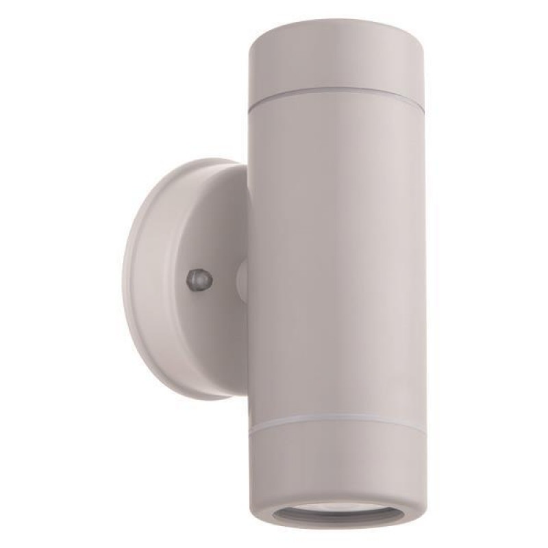 WALL LIGHT UP-DOWN ROUND PLASTIC IP65 GU10 WHITE 145-82054