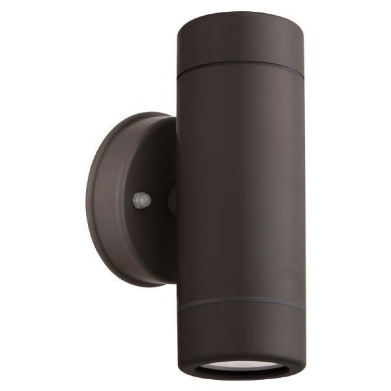 WALL LIGHT UP-DOWN ROUND PLASTIC IP65 GU10 BLACK 145-82055
