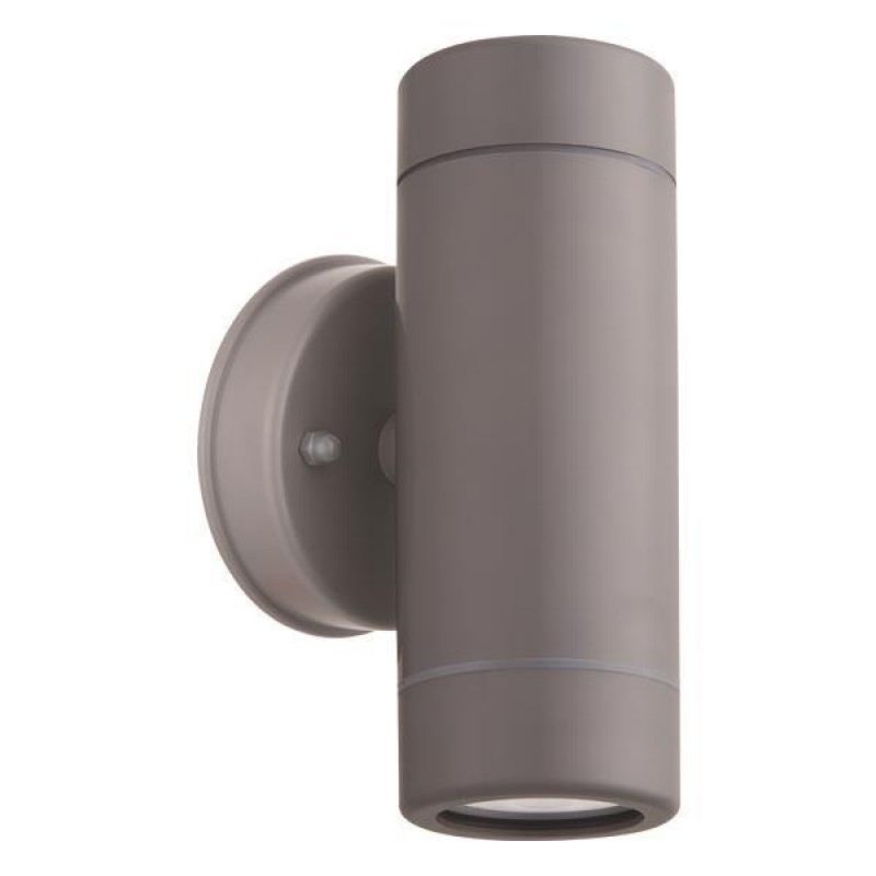 WALL LIGHT UP-DOWN ROUND PLASTIC IP65 GU10 GREY 145-82056