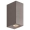 WALL LIGHT UP-DOWN SQUARE GU10 IP54 DARK GREY 145-82077