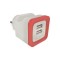 ADAPTOR FROM SCHUKO TO 2 USB 5V DC 2,4A RED 147-09001