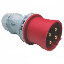 PLUG MALE 4X32A 380-415V IP44 147-16504