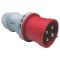PLUG MALE 4X32A 380-415V IP44 147-16504