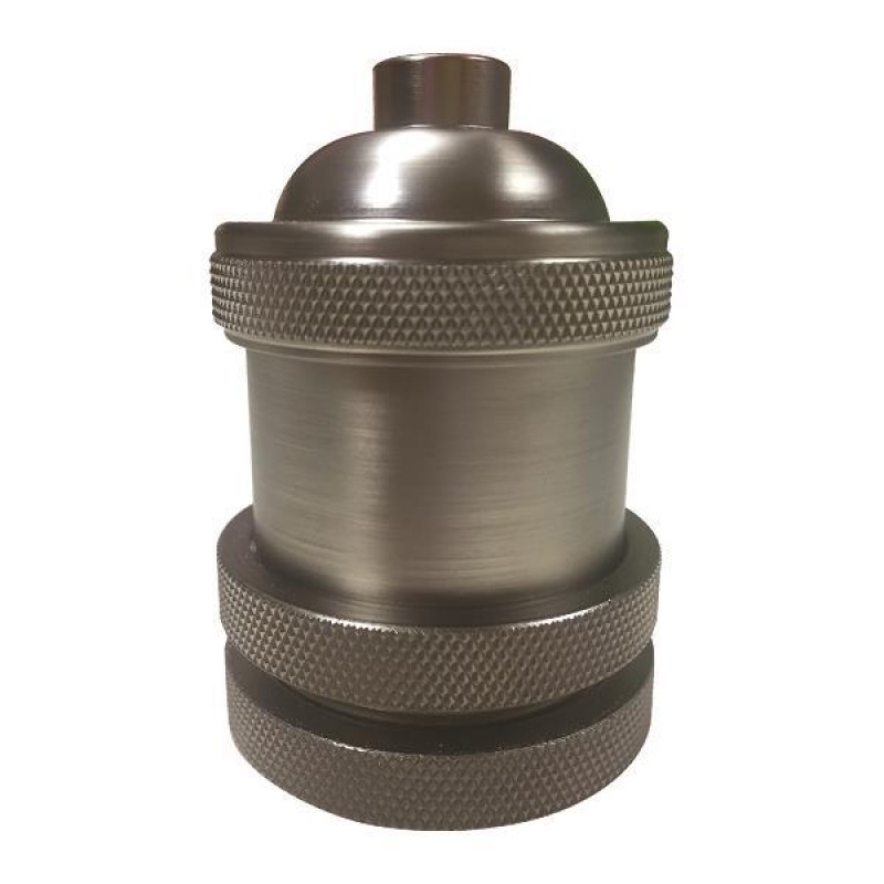LAMPHOLDER METAL MAT CHROME E27 147-23068