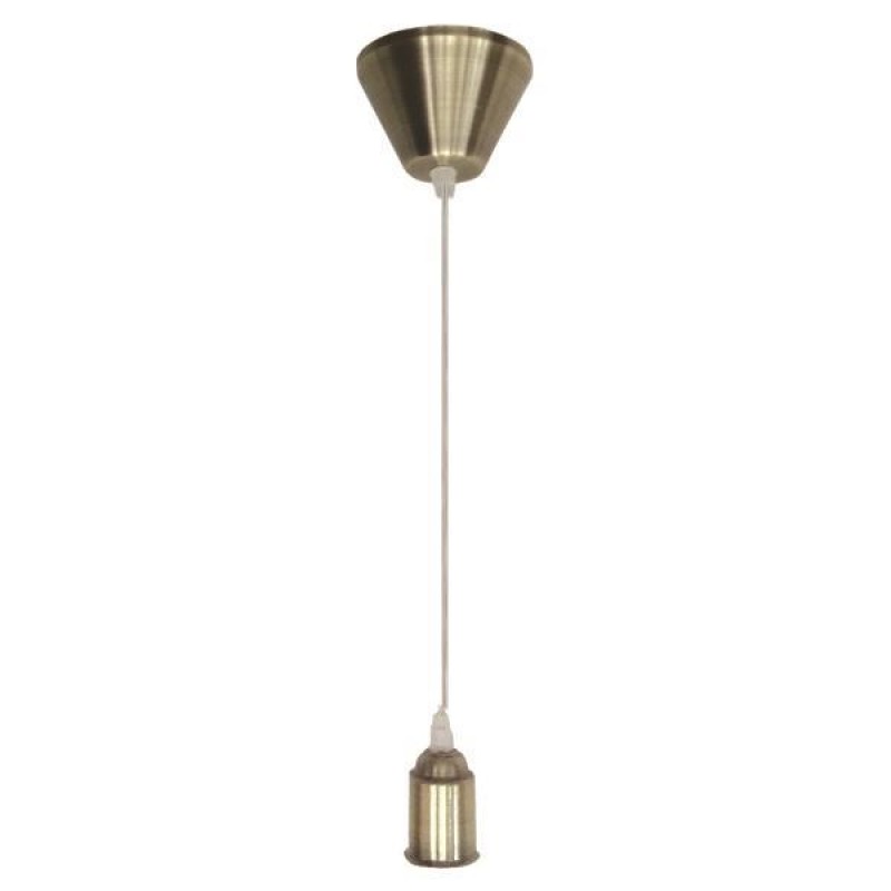 LAMPHOLDER HANGING ANTIQUE BRASS (FOR LIGHTINGS) E27 147-23131