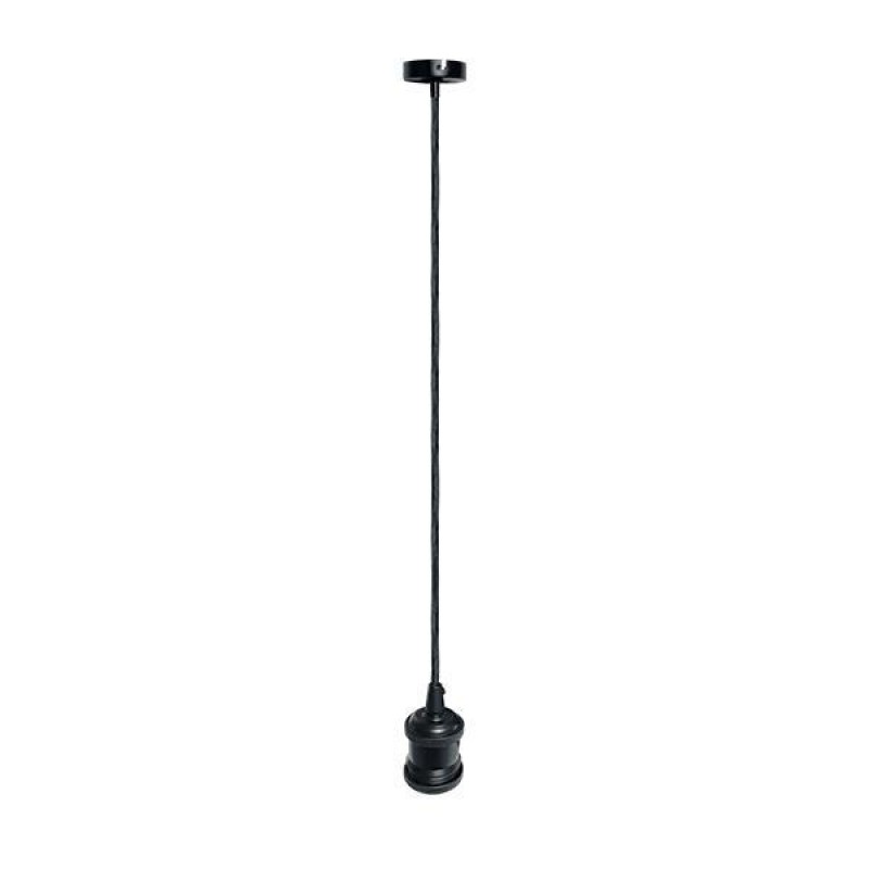 LAMPHOLDER HANGING BLACK COLOR Ε27 147-23154