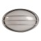 WALL LIGHT OVAL ALUMINUM GREY WITH GRILLS 147-55065