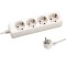 SOCKET 4 SCHUKO HOLES CABLE 3X1,5mm EXTENSION 3m WITH SHUTTER PROTECTION 147-62221
