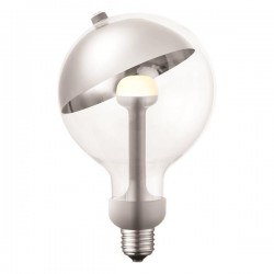 LED КРУШКА MOVE ME G120 E27 5,5W 2700K СРЕБРИСТА