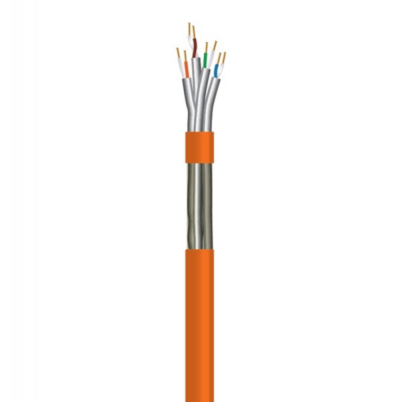 МРЕЖОВ КАБЕЛ FTP CAT-7E 23AWG МЕДЕН ОРАНЖЕВ (БАРАБАН)