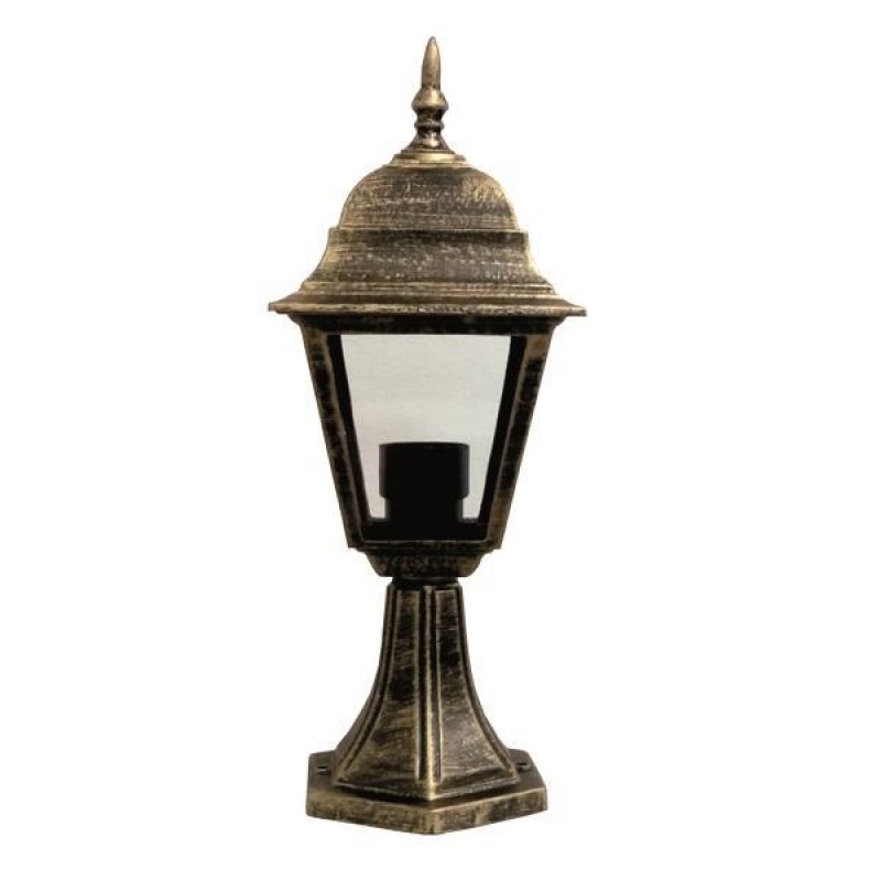 COLUMN LIGHT FLOOR SQUARE ALLUMINIUM BRONZE E27 154-55115