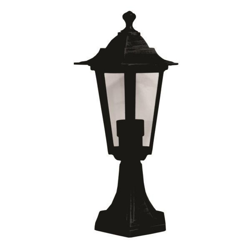 COLUMN LIGHT FLOOR HEXAGONAL ALLUMINIUM BLACK E27 154-55133