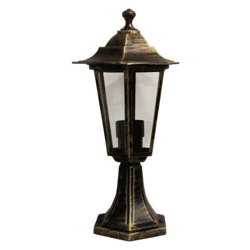 COLUMN LIGHT FLOOR HEXAGONAL ALLUMINIUM BRONZE E27 154-55135