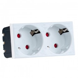 SOCKET SCHUKO DOUBLE 16A 160-16010 SOCKET SCHUKO DOUBLE 16A 160-16010