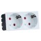 SOCKET SCHUKO DOUBLE 16A 160-16010