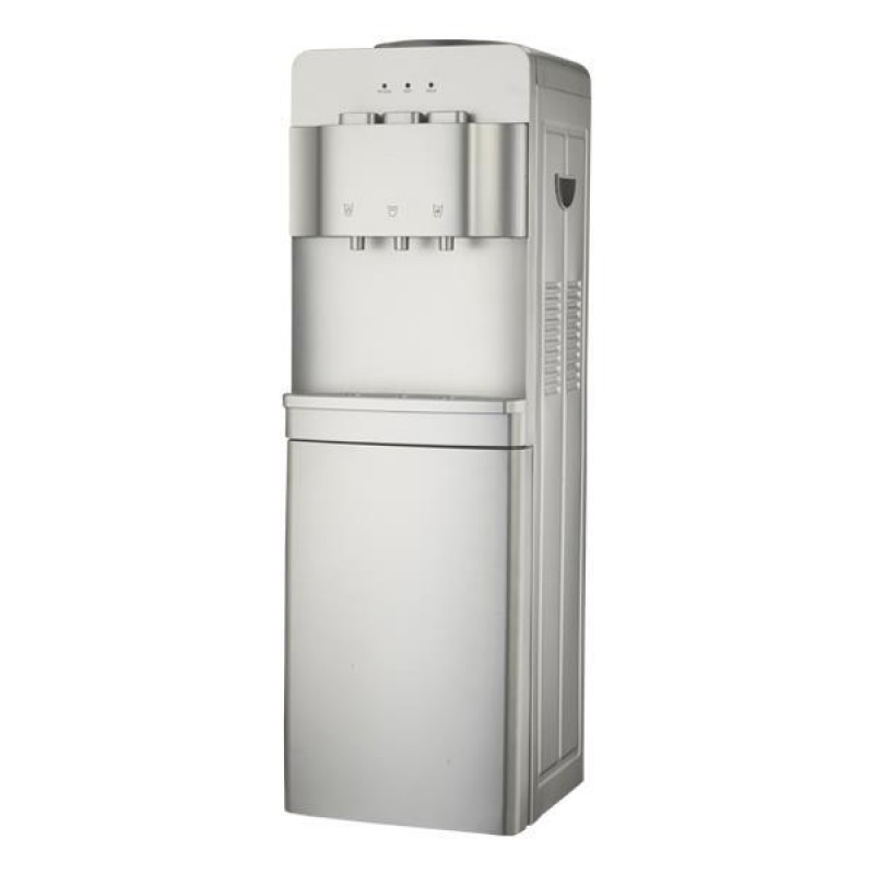 WATER STAND DISPENSER, WITH STORAGE, SILVER 920-29704