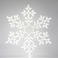 SNOWFLAKE, WHITE  NEON ROPE LIGHT 12M, 75cm, IP44 600-23025