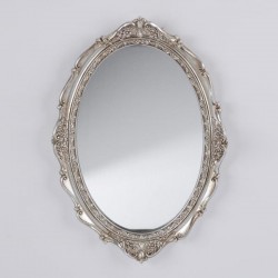 WALL MIRROR, POLYRESIN, WHITE - GOLD, 37.8x26.8x3.2cm 751-12065 WALL MIRROR, POLYRESIN, WHITE - GOLD, 37.8x26.8x3.2cm 751-12065