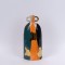 VASE, CERAMIC, TERRACOTTA- DARK GREEN-GOLD, 15.5x9.5x36.5cm 752-20424