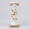 CANDLESTICK, POLYRESIN, WHITE - GOLD, 10.5x10.7x26cm 752-26065