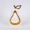 DECORATIVE PEAR, POLYRESIN, WHITE - GOLD, 16.8x8.5x24.8cm 752-28608