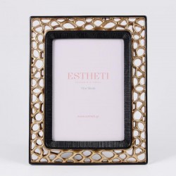 TABLE PHOTO FRAME (13x18), POLYRESIN, BLACK - GOLD, 19.5x24.5x1.5cm 756-12184 TABLE PHOTO FRAME (13x18), POLYRESIN, BLACK - GOLD, 19.5x24.5x1.5cm 756-12184