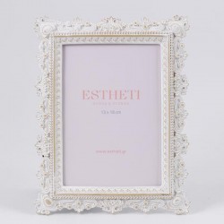 TABLE PHOTO FRAME (13x18), POLYRESIN, ECRU, 18.5x23.5x1.8cm 756-12196 TABLE PHOTO FRAME (13x18), POLYRESIN, ECRU, 18.5x23.5x1.8cm 756-12196