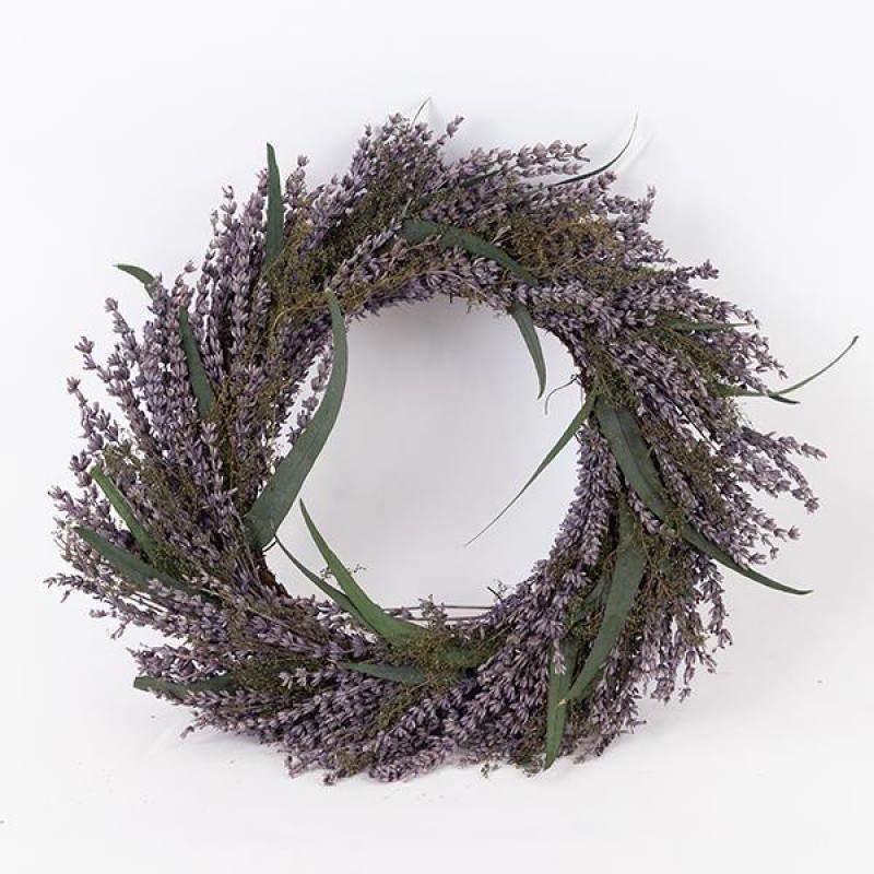 WREATH, WITH LAVENDER AND LAVENDER SCENT, PURPLE-GREEN, 40x40x59cm 758-16010