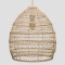 LIGHT FIXTURES HANGING SIMPLE E27  Φ45x50 RATTAN (WICKER) 144-33000