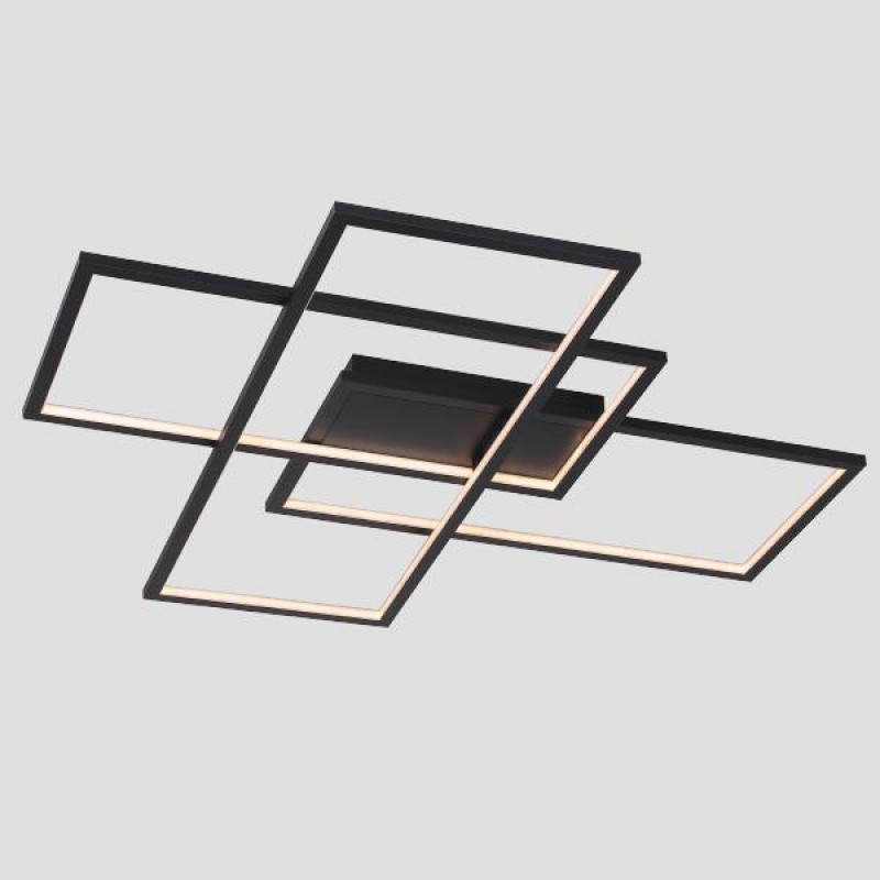 ARTE ILLUMINA CEILING LIGHT FIXTURE LED 90W 900X800X70 BLACK 144-12000