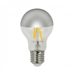 LED LAMP A60 CROSSED FILAMENT 8W E27 2700K 220-240V DIMMABLE SILVER MIRROR 147-78071 LED LAMP A60 CROSSED FILAMENT 8W E27 2700K 220-240V DIMMABLE SILVER MIRROR 147-78071