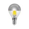 LED LAMP G45 CROSSED FILAMENT 6.5W E14 2700K 220-240V DIMMABLE SILVER MIRROR 147-78073