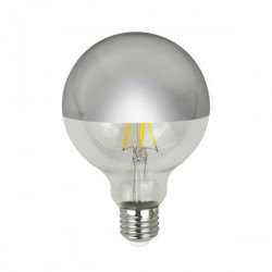 LED LAMP GLOBE G95 CROSSED FILAMENT 8W E27 3000K 220-240V DIMMABLE SILVER MIRROR 147-78080