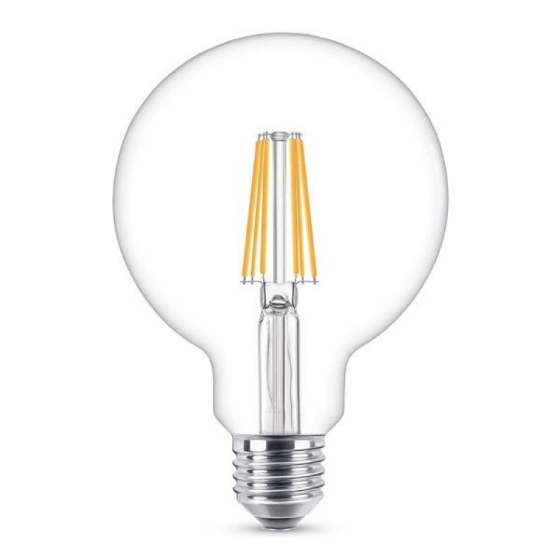 LAMP G95 FILAMENT 7,2W 1521LM Ε27 3000K CLEAR 147-78373